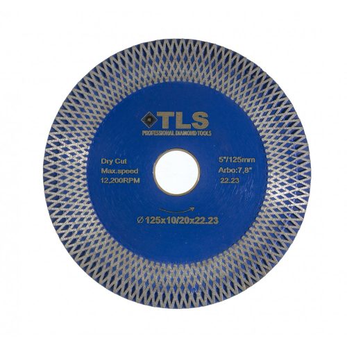 TLS W-PRO ultravékony 2 oldalas gyémánt vágó- és csiszolókorong d125x22,23x1,3x10 mm /20 mm 
