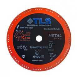   TLS METAL-PRO gyémántszemcsés fém- és általános célú vágókorong  d230x22.23x1.5/2.5x10 mm 