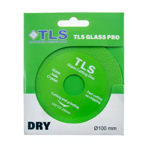 TLS GLASS PRO ultravékony gyémánt vágókorong d100x22,23x1.0/1,6x15 mm - üveg- és kemény anyagok precíziós vágásához