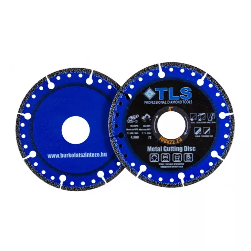 TLS METAL-PRO-3 gyémántszemcsés fém- és általános célú vágókorong  d100x22.23x1.2/2.2x10 mm 