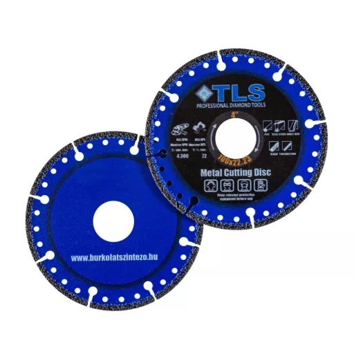 TLS METAL-PRO-3 gyémántszemcsés fém- és általános célú vágókorong  d100x22.23x1.2/2.2x10 mm 