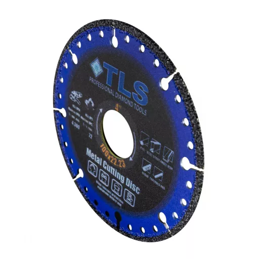 TLS METAL-PRO-3 gyémántszemcsés fém- és általános célú vágókorong  d100x22.23x1.2/2.2x10 mm 