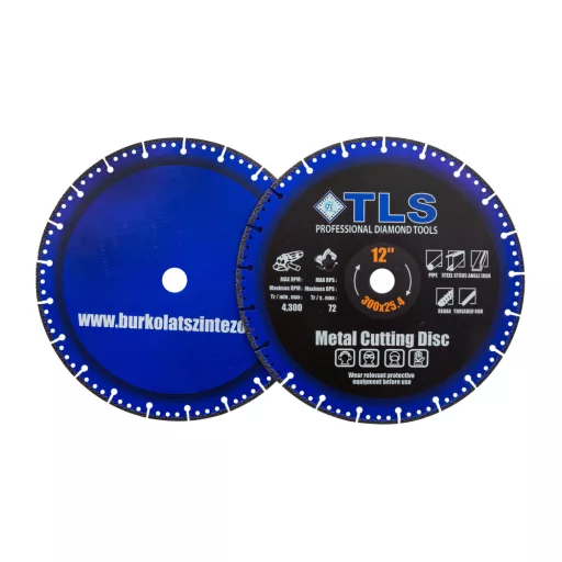 TLS METAL-PRO-3 gyémántszemcsés fém- és általános célú vágókorong  d300x25.4x2.0/3.0x10 mm 