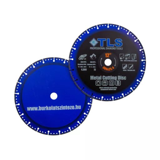 TLS METAL-PRO-3 gyémántszemcsés fém- és általános célú vágókorong  d300x25.4x2.0/3.0x10 mm 