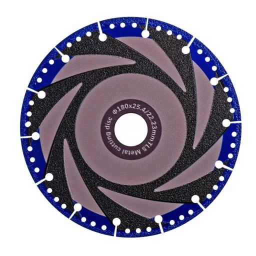 TLS MULTI-PRO-3 gyémántszemcsés fém- és általános célú vágókorong  d180x25.4/22.23x1.6/2.6x10 mm 