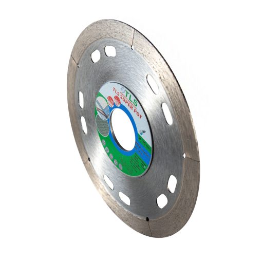 TLS SUPER POT ultravékony folyamatos szegmensű gyémánt vágókorong d115x22,23x1,1/1,6x10 mm 