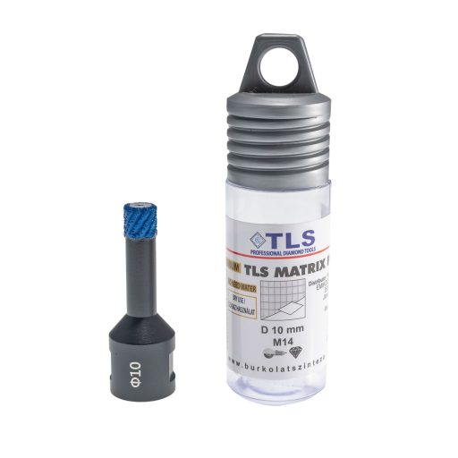 TLS MATRIX-PRO 10 mm gyémánt lyukfúró fekete-kék