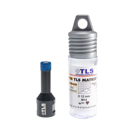 TLS MATRIX-PRO 12 mm gyémánt lyukfúró fekete-kék