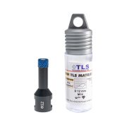 TLS MATRIX-PRO 12 mm gyémánt lyukfúró fekete-kék