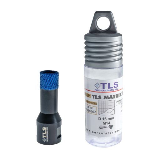 TLS MATRIX-PRO 16 mm gyémánt lyukfúró fekete-kék