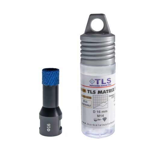 TLS MATRIX-PRO 16 mm gyémánt lyukfúró fekete-kék