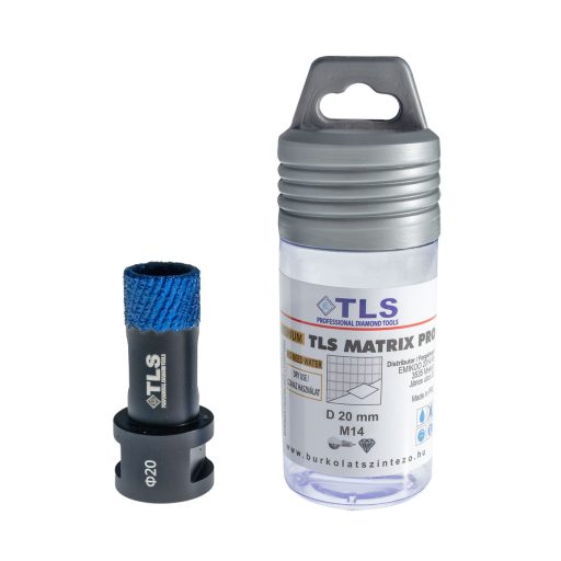 TLS MATRIX-PRO 20 mm gyémánt lyukfúró fekete-kék