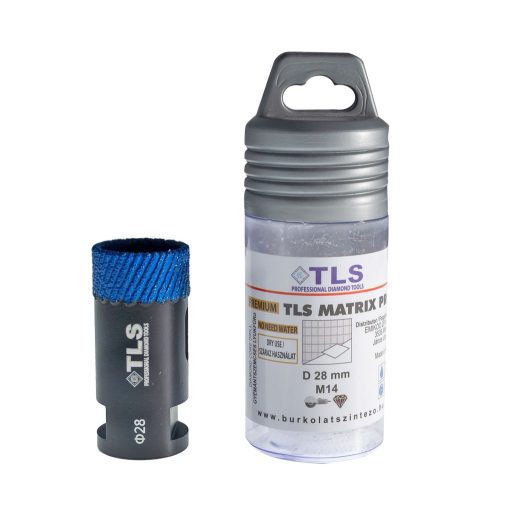 TLS MATRIX-PRO 28 mm gyémánt lyukfúró fekete-kék