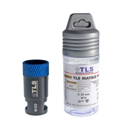 TLS MATRIX-PRO 30 mm gyémánt lyukfúró fekete-kék