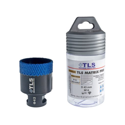 TLS MATRIX-PRO 43 mm gyémánt lyukfúró fekete-kék