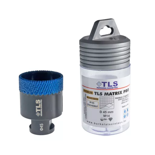 TLS MATRIX-PRO 45 mm gyémánt lyukfúró fekete-kék