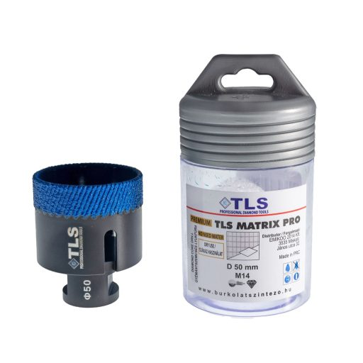 TLS MATRIX-PRO 50 mm gyémánt lyukfúró fekete-kék