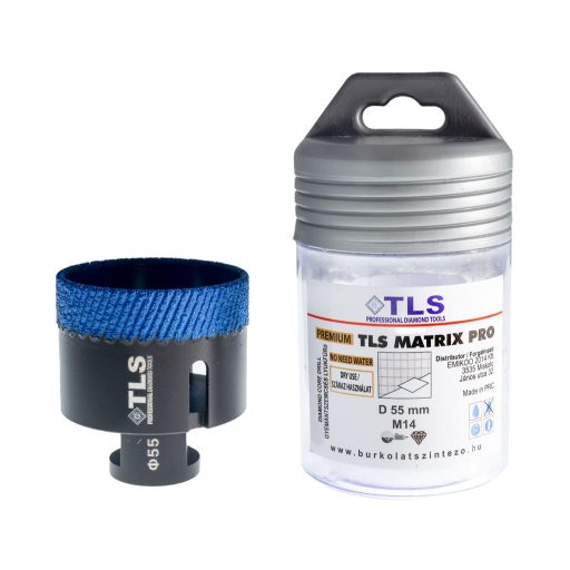 TLS MATRIX-PRO 55 mm gyémánt lyukfúró fekete-kék