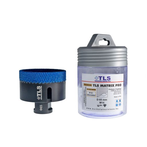 TLS MATRIX-PRO 65 mm gyémánt lyukfúró fekete-kék