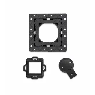 Burkolható konnektor fekete – INFINITY SOCKET -1