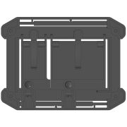 Univerzális burkolható wc nyomólap mechanikus fekete - INFINITY FRAME