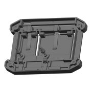 Univerzális burkolható wc nyomólap mechanikus fekete - INFINITY FRAME