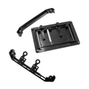 Univerzális burkolható wc nyomólap mechanikus fekete - INFINITY FRAME