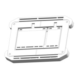   Univerzális burkolható wc nyomólap mechanikus fehér - INFINITY FRAME