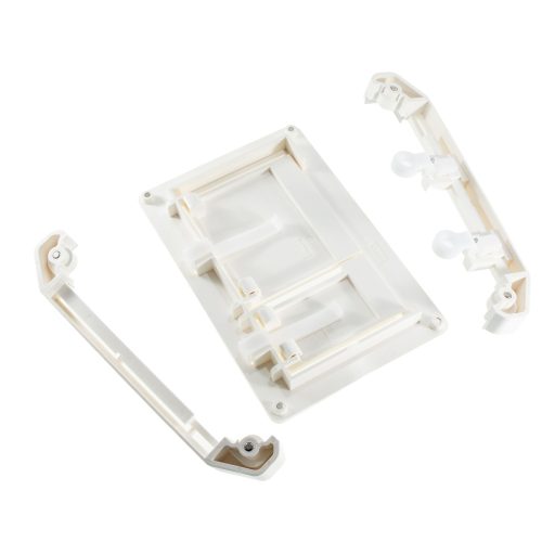 Univerzális burkolható wc nyomólap mechanikus fehér - INFINITY FRAME