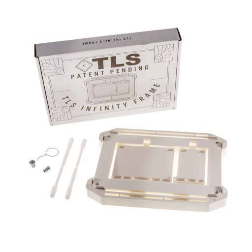 Univerzális burkolható wc nyomólap mechanikus fehér - INFINITY FRAME