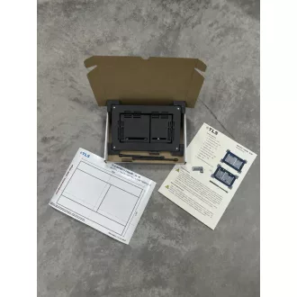   Burkolható wc nyomólap fekete - INFINITY FRAME SLIM SIDE Black