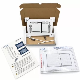   Burkolható wc nyomólap fehér - INFINITY FRAME SLIM SIDE White