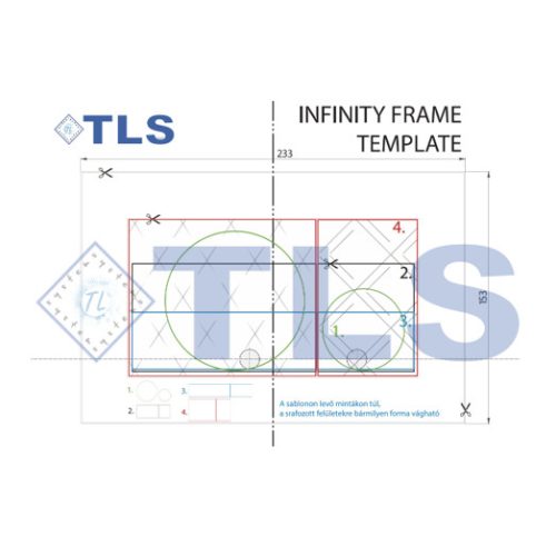 INFINITY FRAME nyomólap kivágó sablon