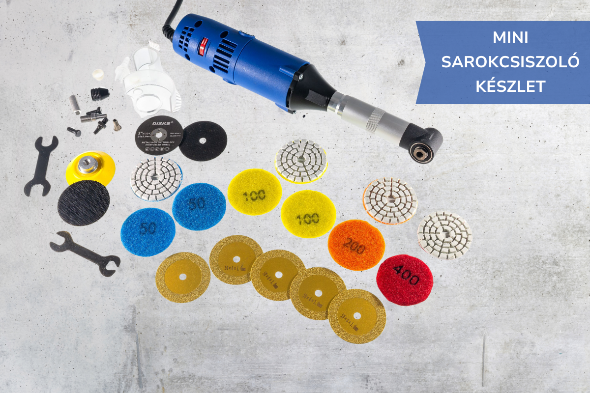 mini sarokcsiszoló készlet