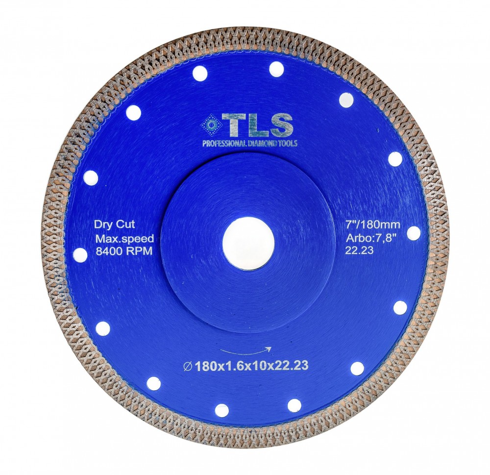 TLS X-PRO ultravékony gyémánt vágókorong d180x22,23x1,6x10 mm 