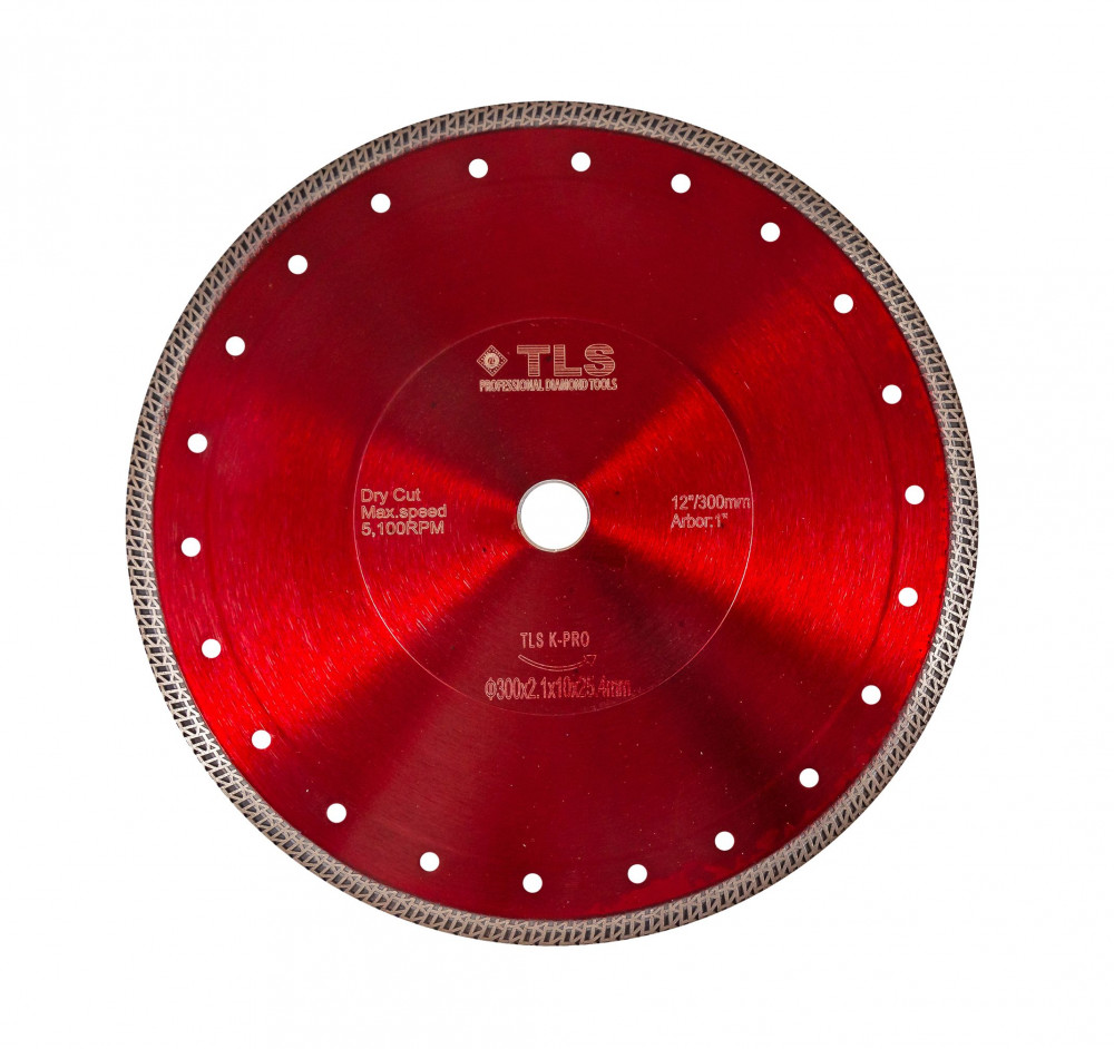 TLS K-PRO ultravékony gyémánt vágókorong d300x25,4x2.1x10 mm 