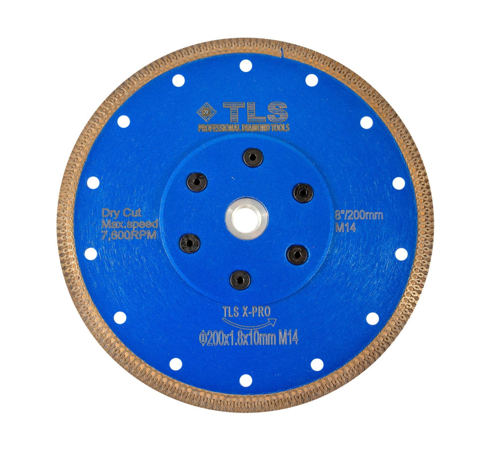 TLS X-PRO M14 ultravékony gyémánt vágókorong d200x1,8x10 mm 