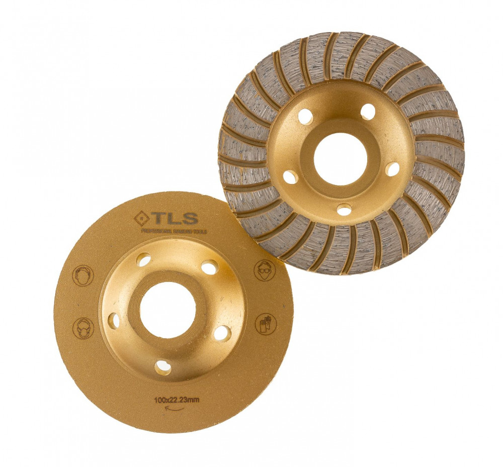 TLS TURBO ROW gyémánt betoncsiszoló-csiszolótárcsa turbo felület d100x22,23 mm 