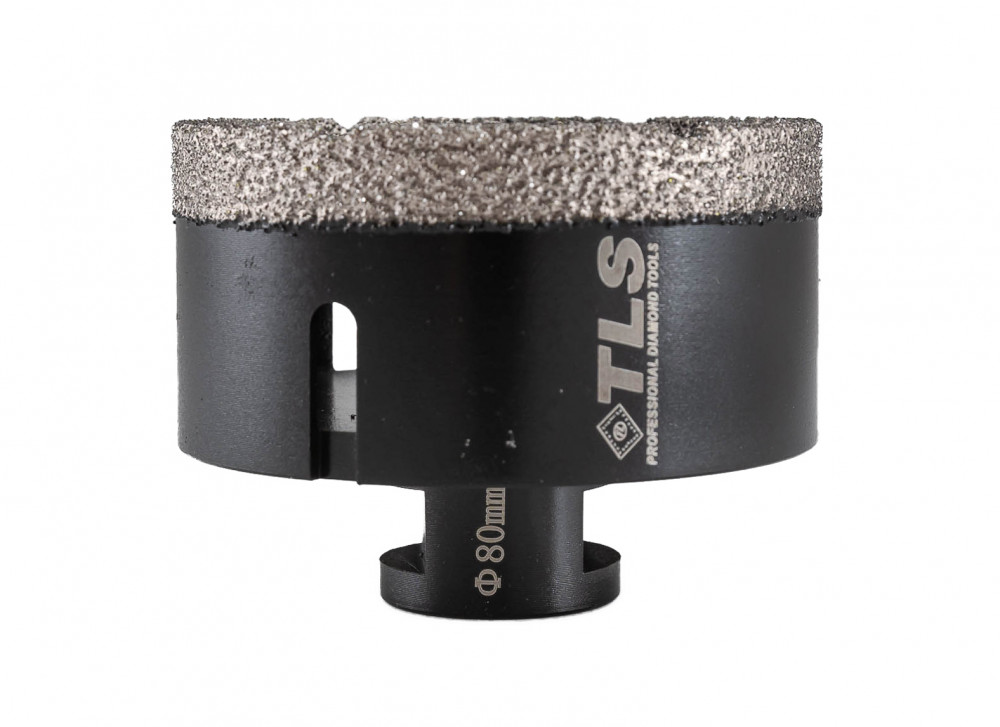 TLS COBRA 80 mm gyémánt lyukfúró fekete TLS COBRA 80 mm gyémánt lyukfúró fekete