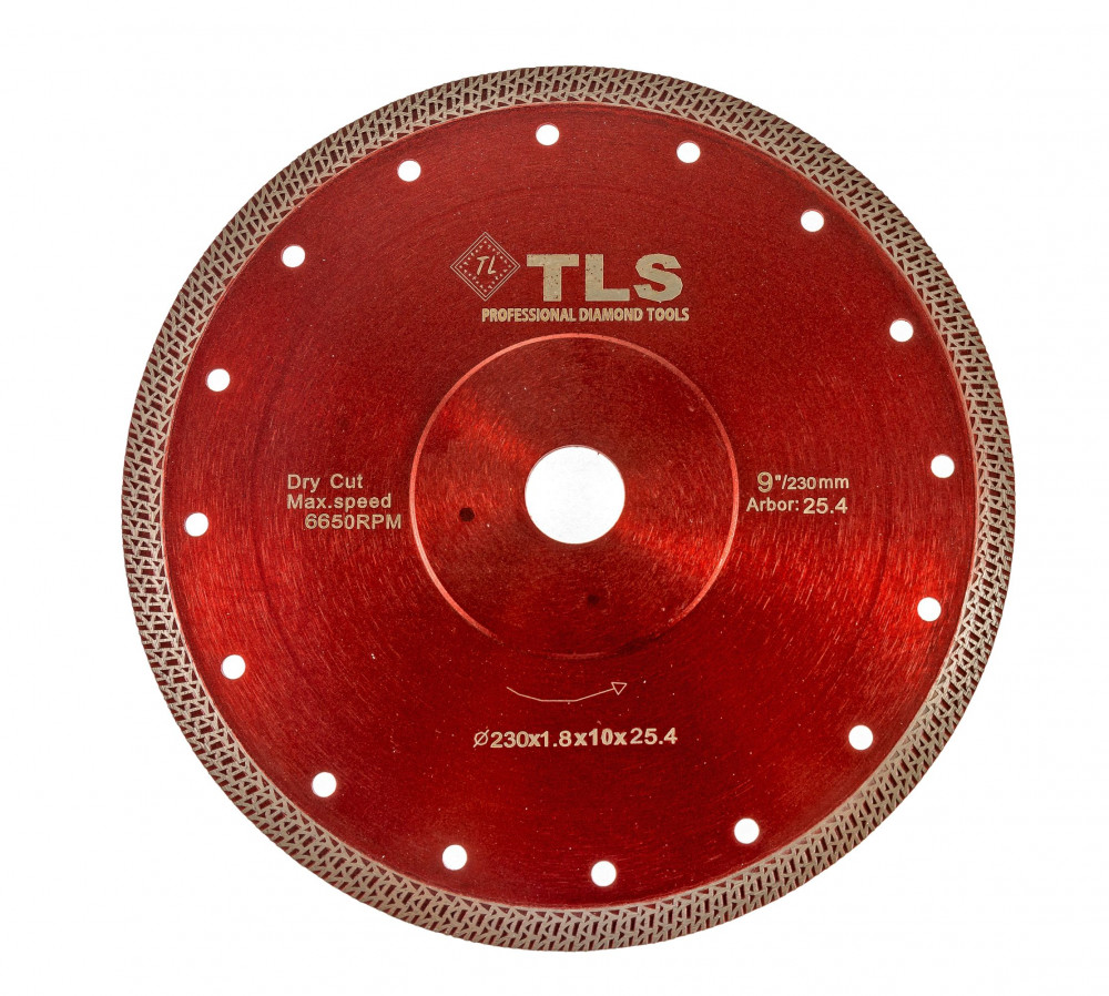 TLS K-PRO ultravékony gyémánt vágókorong d230x25,4/22,23x1,8x10 mm 