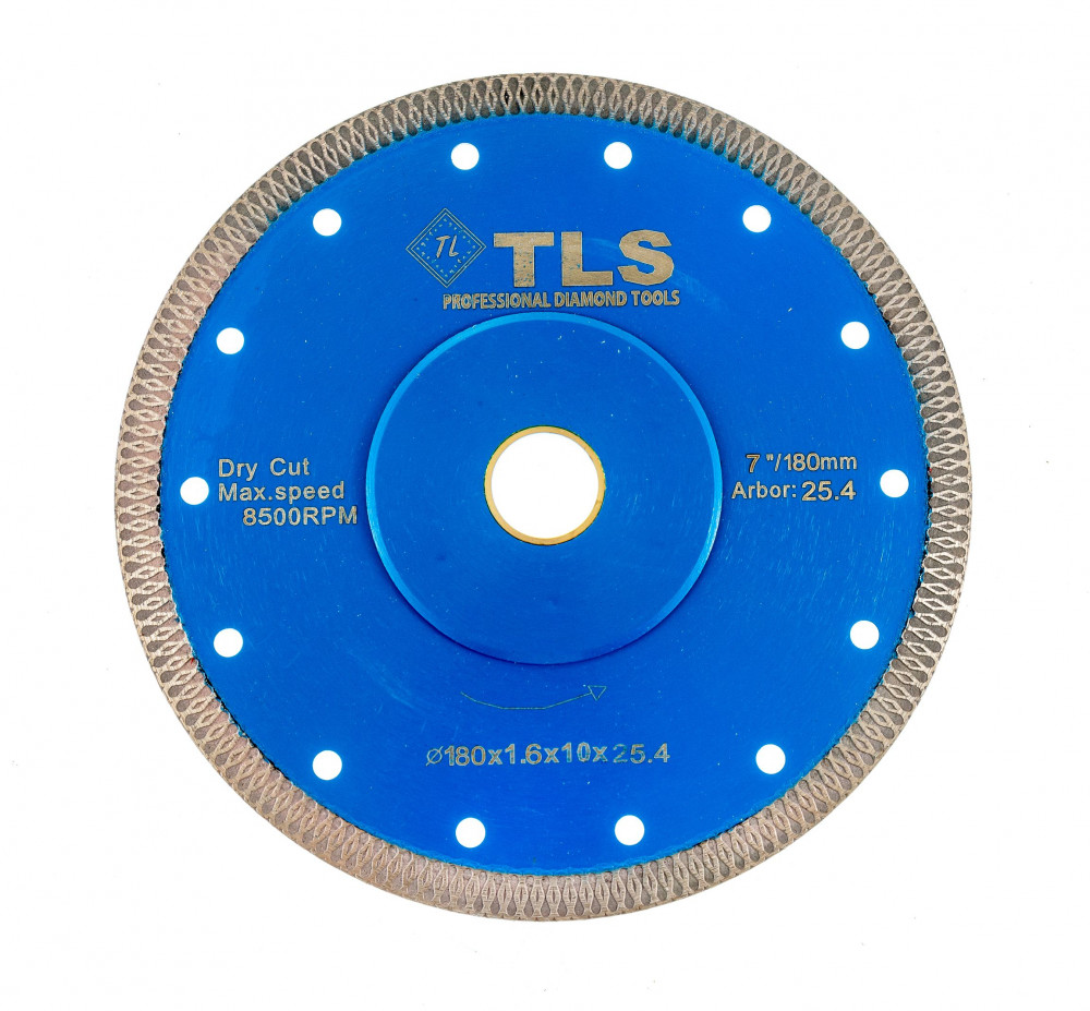 TLS X-PRO ultravékony gyémánt vágókorong d180x25,4/22,23x1,6x10 mm 