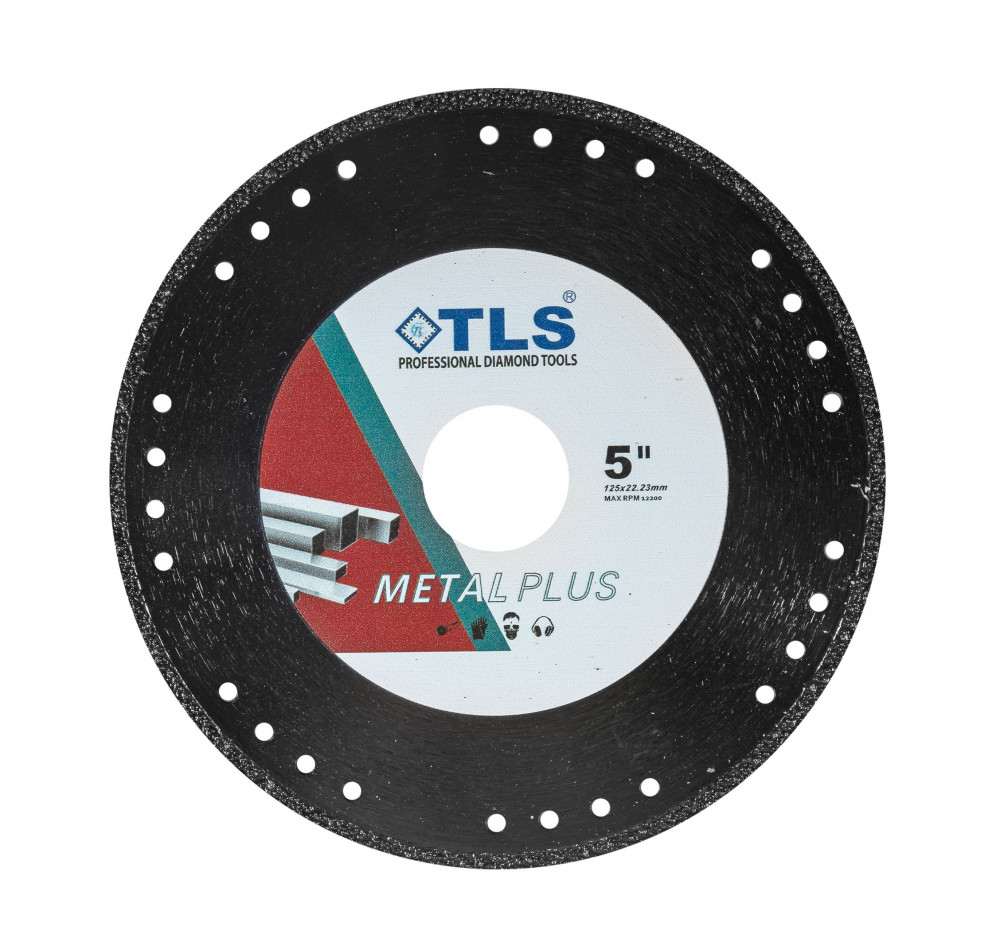 TLS METAL-PRO-2 gyémántszemcsés fém- és általános célú vágókorong d125x22.23x1.2/2.2x10 mm 
